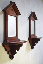 Pair Of 19th Century Mahogany Hall Mirrors