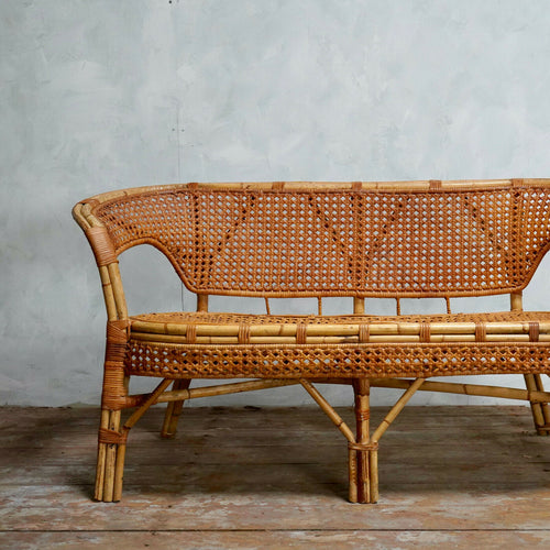 Wicker Two Seater Sofa