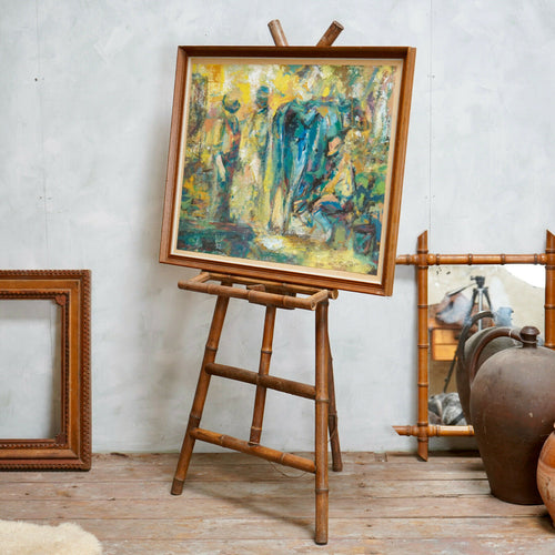 Antique Bamboo Easle