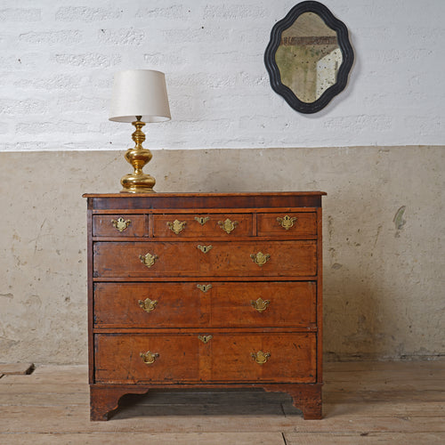 Antique Georgian Walnut Chest Of Drawers
