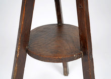 18th Century Primitive Elm Cricket Table