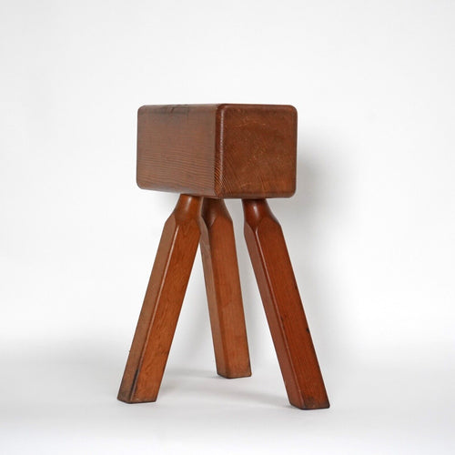 Vintage Pine Three Legged Stool