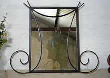 Vintage Wrought Iron Framed Mirror