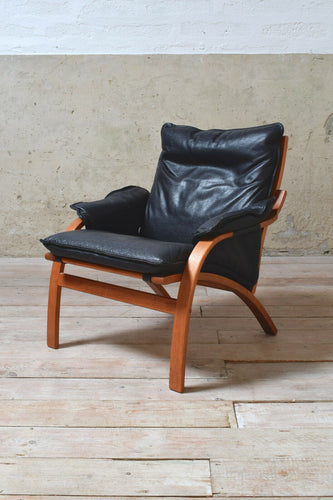 Danish 1970's Leather Armchair