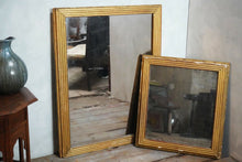 RESERVED - Two Matching 19th Century Reeded Framed Gilt Mirrors