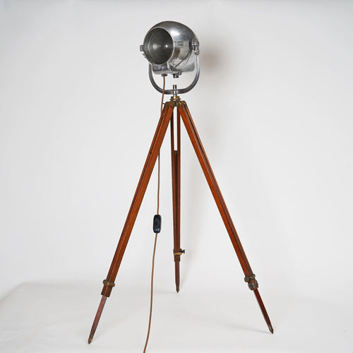 Vintage Strand Theatre Light Mounted On Tripod