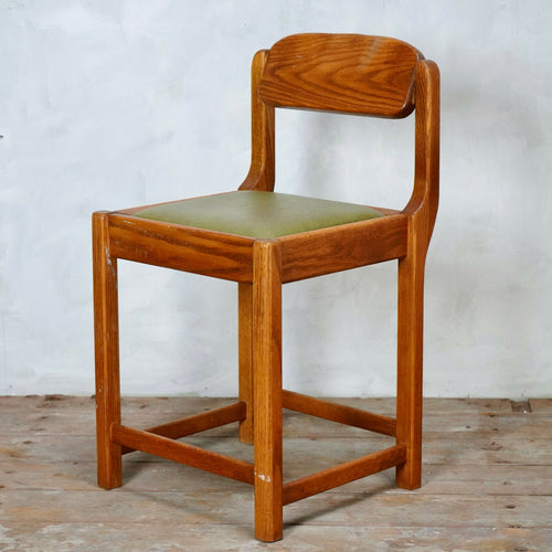 Vintage Mid Century Elm Machinist Chair