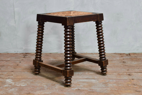 Antique Bobbin Turned Stool
