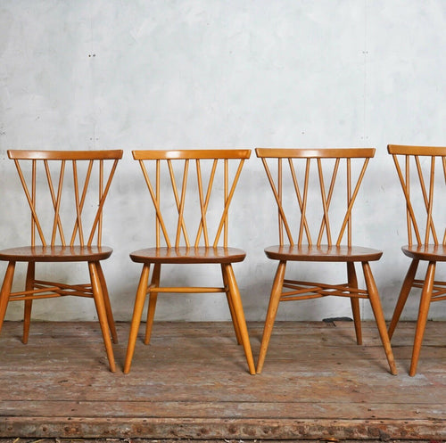 Pair Of Candle Stick Ercol Model 376 Chairs