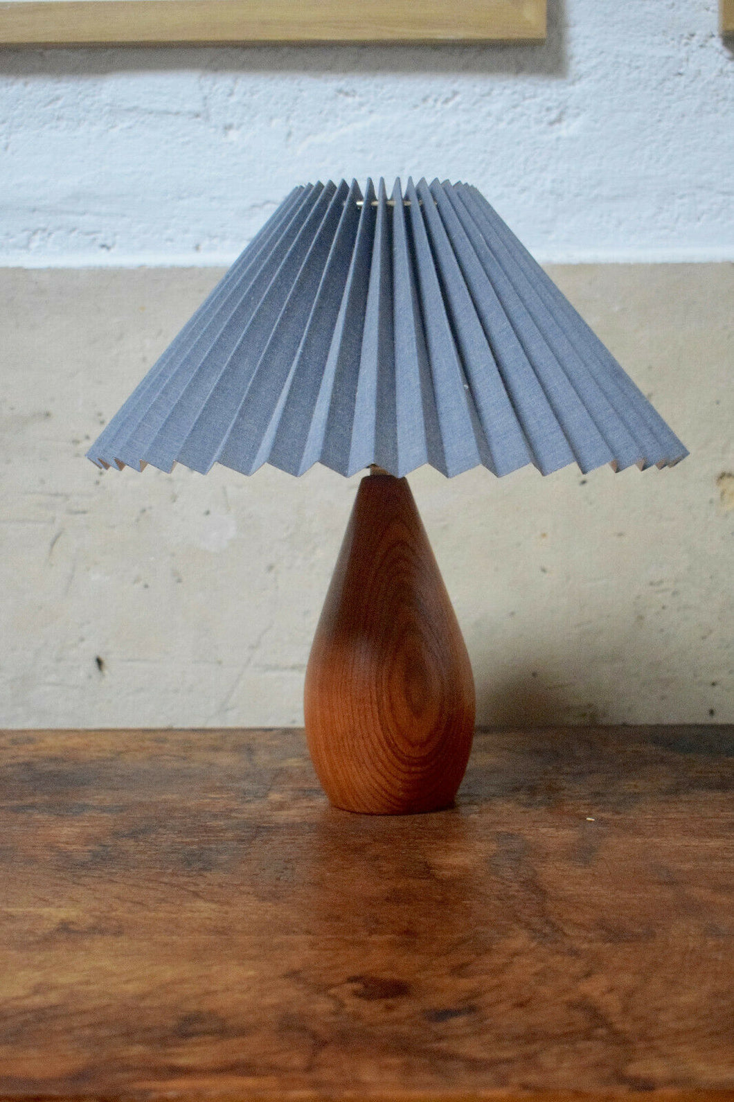 Vintage Hard Wood Mid Century Lamp