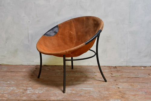 Vintage Mid Century Suede Chair