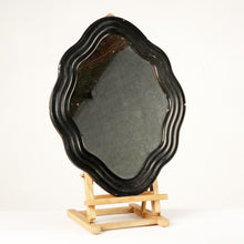 Black French Wavy Frame Mirror