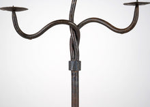 Forged Iron Free Form Candle Stand