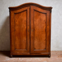 Antique Victorian Fruitwood Continental Armoire