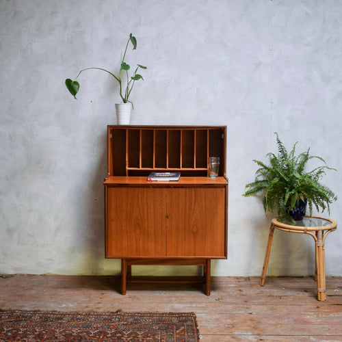 Mid-Century Teak Bureau By Turnbridge London