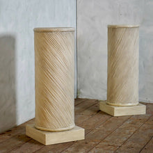 Pair Of Reeded Pedestal Columns