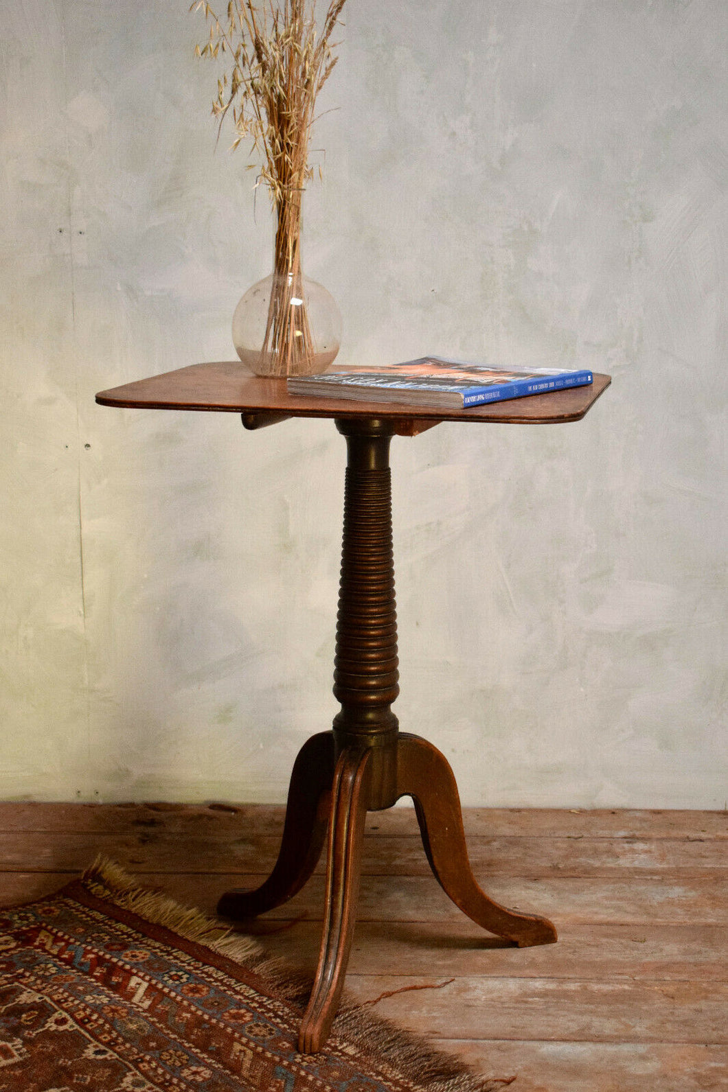 Antique 19th Century Bobbin Turned Tilt Table