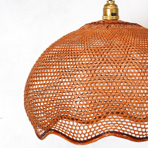 Vintage Wicker Pendant Light Shade