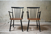 Pair Of Danish Mid Century Arm Chairs By Farstrup