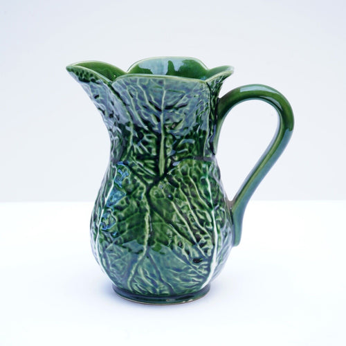 Majolica Cabbage Pitcher