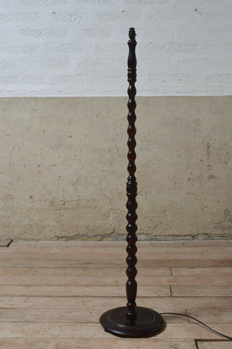 Vintage Bobbin Turned Floor Standing Lamp