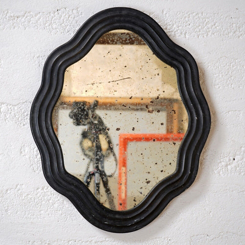 Vintage Wavy Framed Mirror