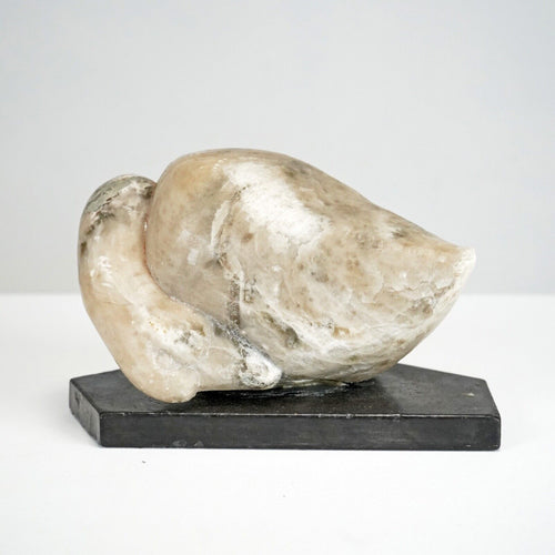 Carved Marble Bird Sculpture by Sven Berlin