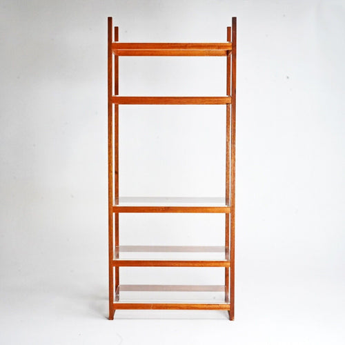Teak & Perspex Shelving Unit