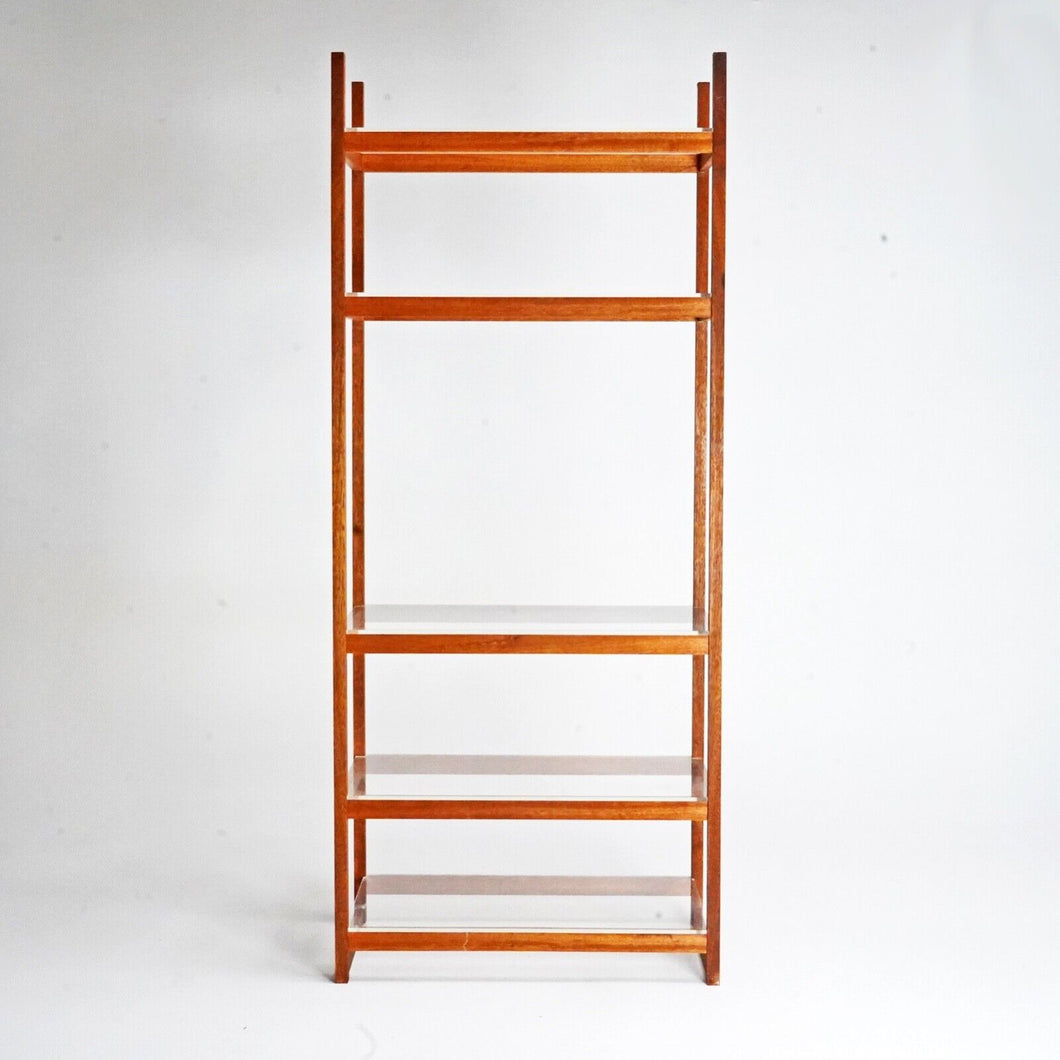 Teak & Perspex Shelving Unit – Stowaway London