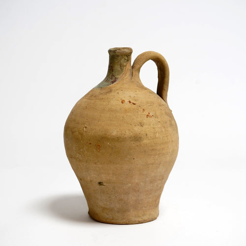 French 19th Century Earthenware Walnut Oil Pot