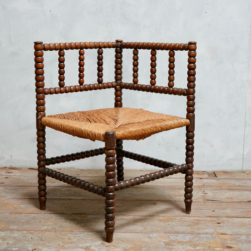 Antique Bobbin Turned Corner Chair