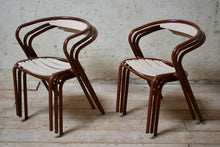 Set Of 6 Vintage Garden Stacking Chairs
