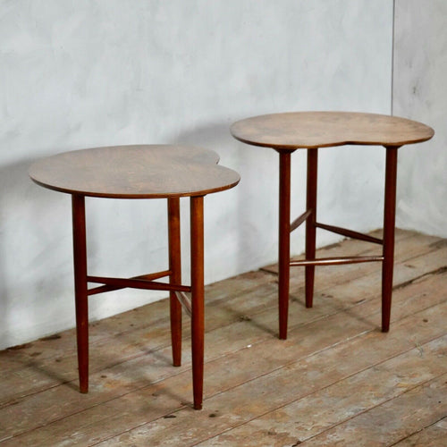 Mid Century Kidney Shaped Side Tables