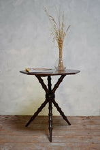 Antique Victorian Faux Bamboo Gypsy Tripod Side Table