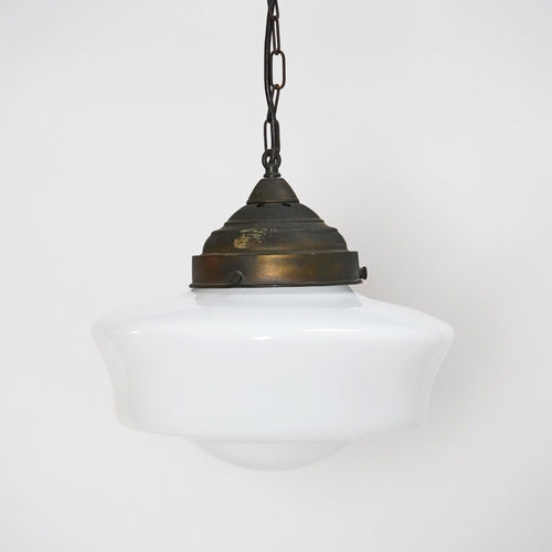 Opaline Milk Glass Pendant Lamp