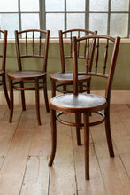 Set of 4 Antique Bent Wood Thonet Dining Chairs