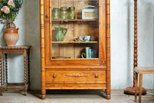 Antique French Faux Bamboo Glazed Cabinet