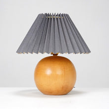 French Solid Wood Turned Ball Table Lamp