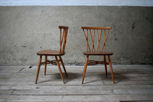 Vintage Ercol Chiltern Candlestick Elm Dining Chairs - Set of 4