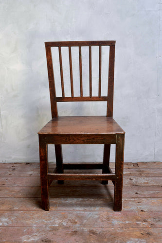 Antique 18th Century Primitive Oak Farmhouse Chair