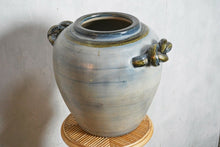 Vintage Blue Glazed Jar