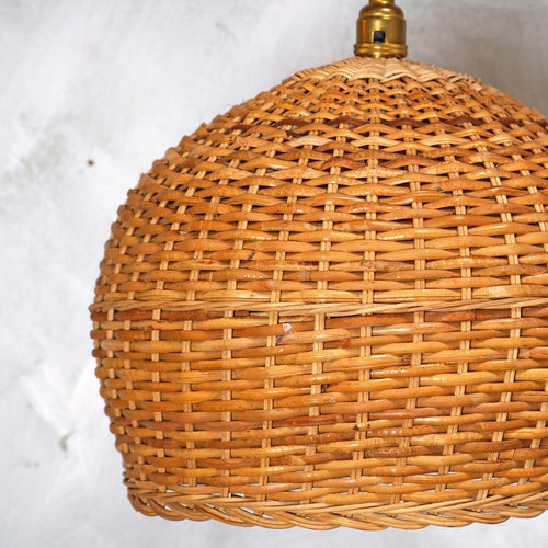 Vintage Wicker Pendant Light Shade