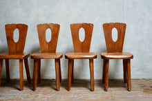 Set Of Vintage Olavi Hänninen Elm Brutalist Chairs