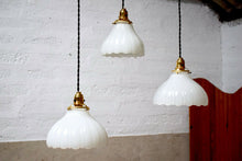 Antique Milk Glass Edwardian Pendant Light Shade