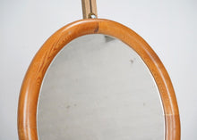 Oval Mirror With Pine Frame