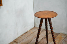 Antique Victorian Bobbin Turned Tripod Side Table