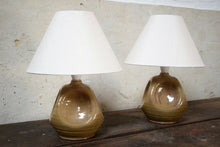 Pair Of Mid-Century Perranporth Bolingey Pottery Lamps
