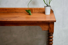 Victorian Bobbin Turned Oak Console Table