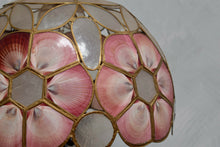 Vintage Iron Lamp With Capiz Shell Shade