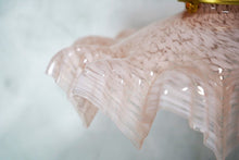 Vintage French Glass Pendant Light Shade Pink